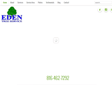 Tablet Screenshot of edentreeservicekc.com